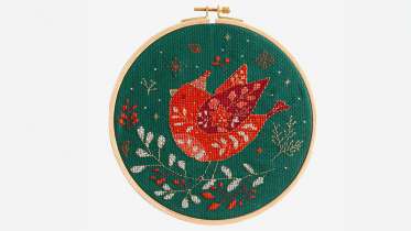 Cross Stitch Folk Bird
