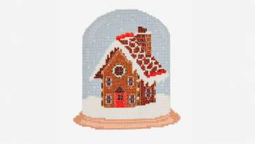 Cross Stitch Gingerbread House