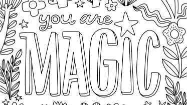 You Are Magic Coloring Page