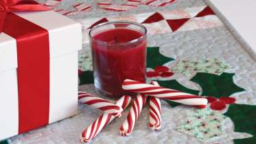 Candy Cane Twist Table Runner