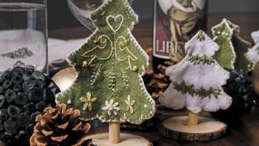 Embellished Evergreen Embroidery