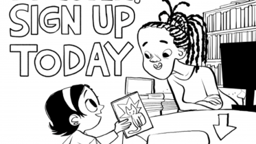 Library Engagement Coloring Page