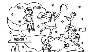 Find Your Voice Coloring Page