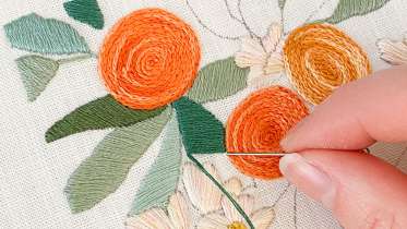 Orange Grove Embroidery Pattern