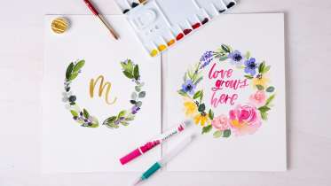 Art Meets Life: 31 Ways to Combine Watercolor and Flora by Kristy
