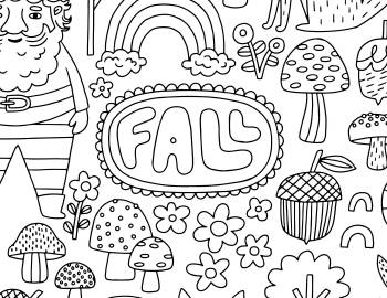 Fall Coloring Page