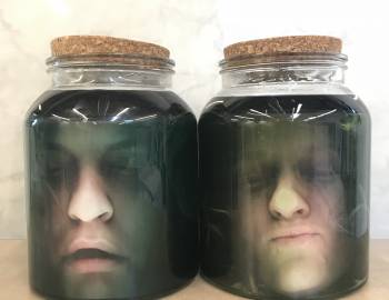 Spooky Heads in Jars: 10/31/17