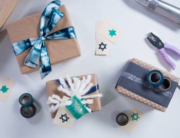 Hanukkah Wrapped Gifts: 12/12/17
