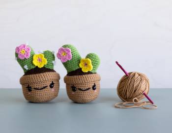 Crochet an Amigurumi Potted Cactus
