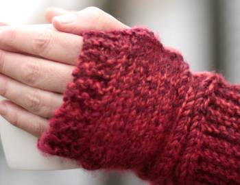 Learn to Knit: Fingerless Gloves