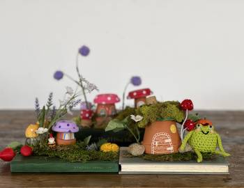 Crafting Together: Mushroom Fairy Houses for Earth Day with Courtney and Twinkie Chan