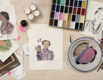 Creativebug Live: Blotted Line Monoprint Portraits of Inspiring Women