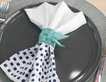 Make Leather Napkin Rings