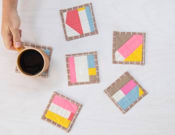 Quilt-As-You-Go Coasters