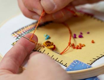 How To Embroider The Bullion Stitch