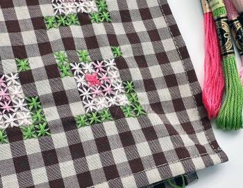 Crafting Together: Chicken Scratch Embroidered Bandana with Blair Stocker