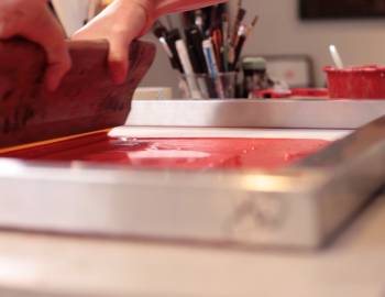 Screen Printing for Beginners: Screen Printing with Tracing Paper Stencils