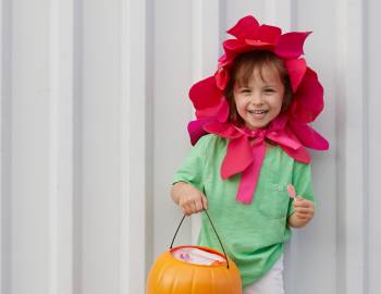 Last-Minute Halloween Costume: Felt Flower Headband