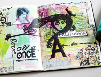 Art Journaling: Collage, Composition and Lettering