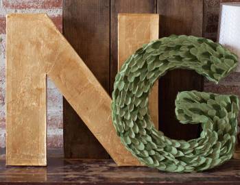 Paper Wedding Crafts: Make 3-D Monogram Letters