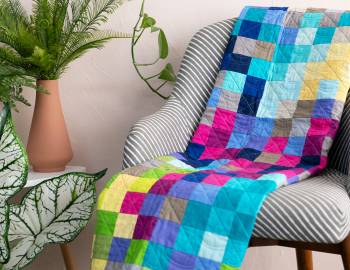 Perfectly Pixelated Jelly Roll Quilt