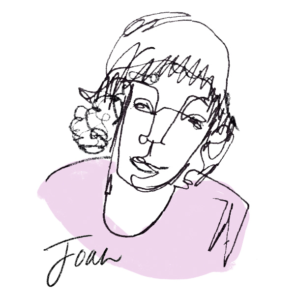 Illustrated portrait of Joan Granite